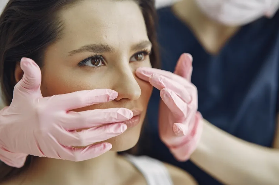 Personalized facial assessment for non-surgical nose enhancement benefits at Paramy Polyclinic Dubai