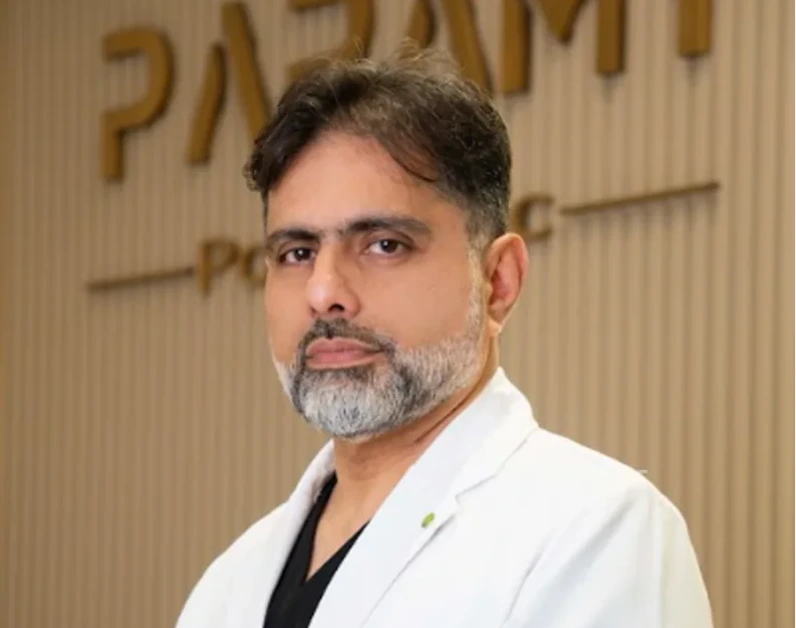 Dr. Reza Orouji — non-surgical nose enhancement specialist at Paramy Polyclinic Dubai