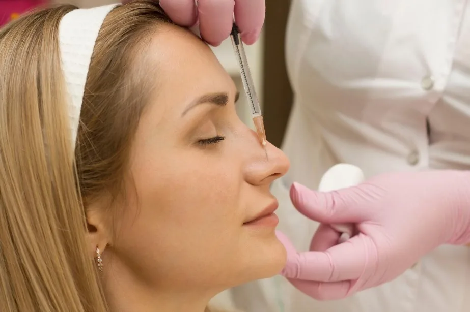 Non-surgical nose enhancement with dermal fillers at Paramy Polyclinic in Dubai