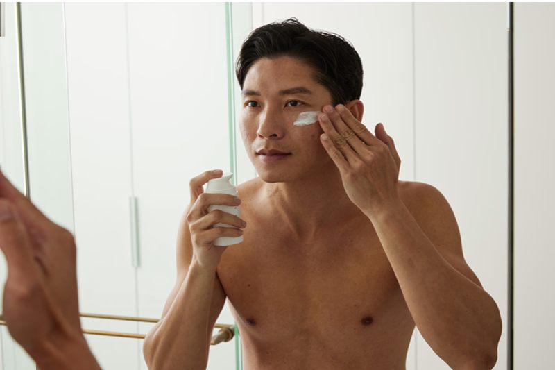 Simple daily routine for skin care for men