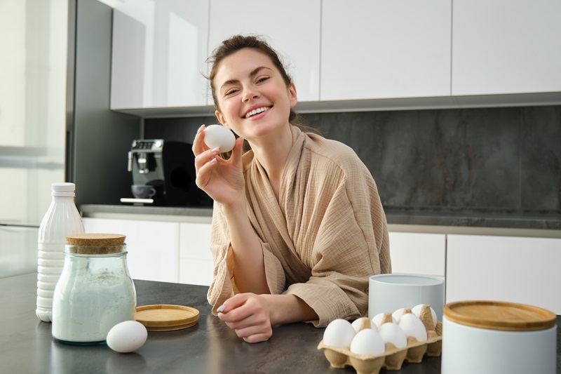 Eggs and healthy hair
