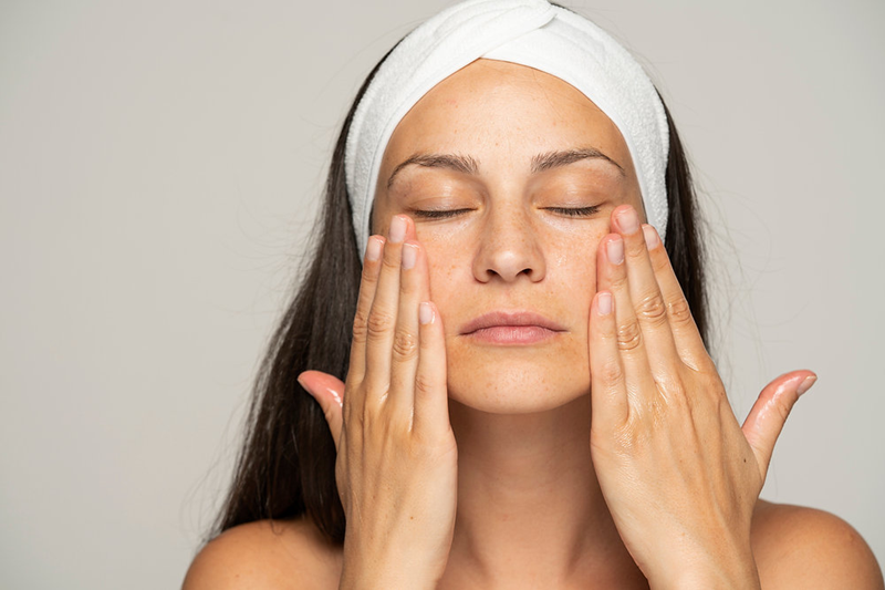 Gentle Facial Massage Along the Jawline