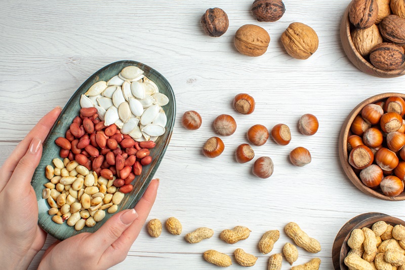 Nuts and seeds for healthy hair